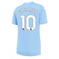 Camiseta Manchester City Jack Grealish #10 Primera Equipación Replica 2023-24 para mujer mangas cortas